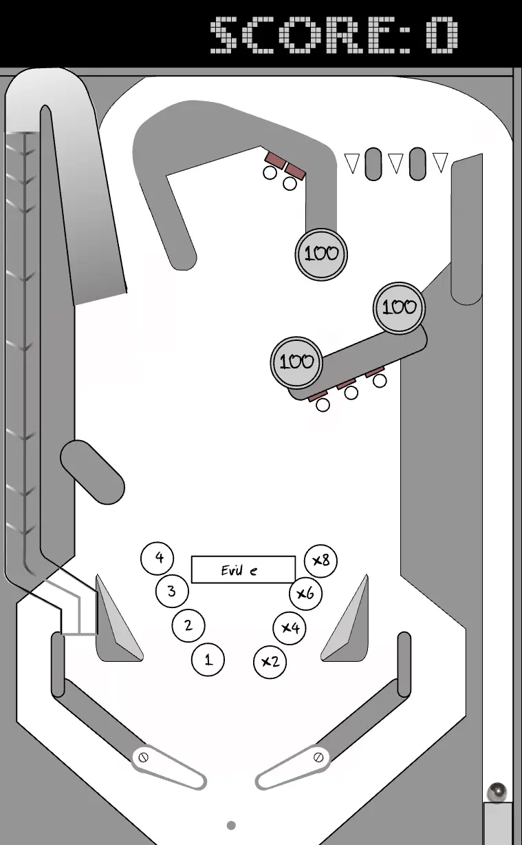 The unfinished 2012 Flash pinball game as it was recovered
